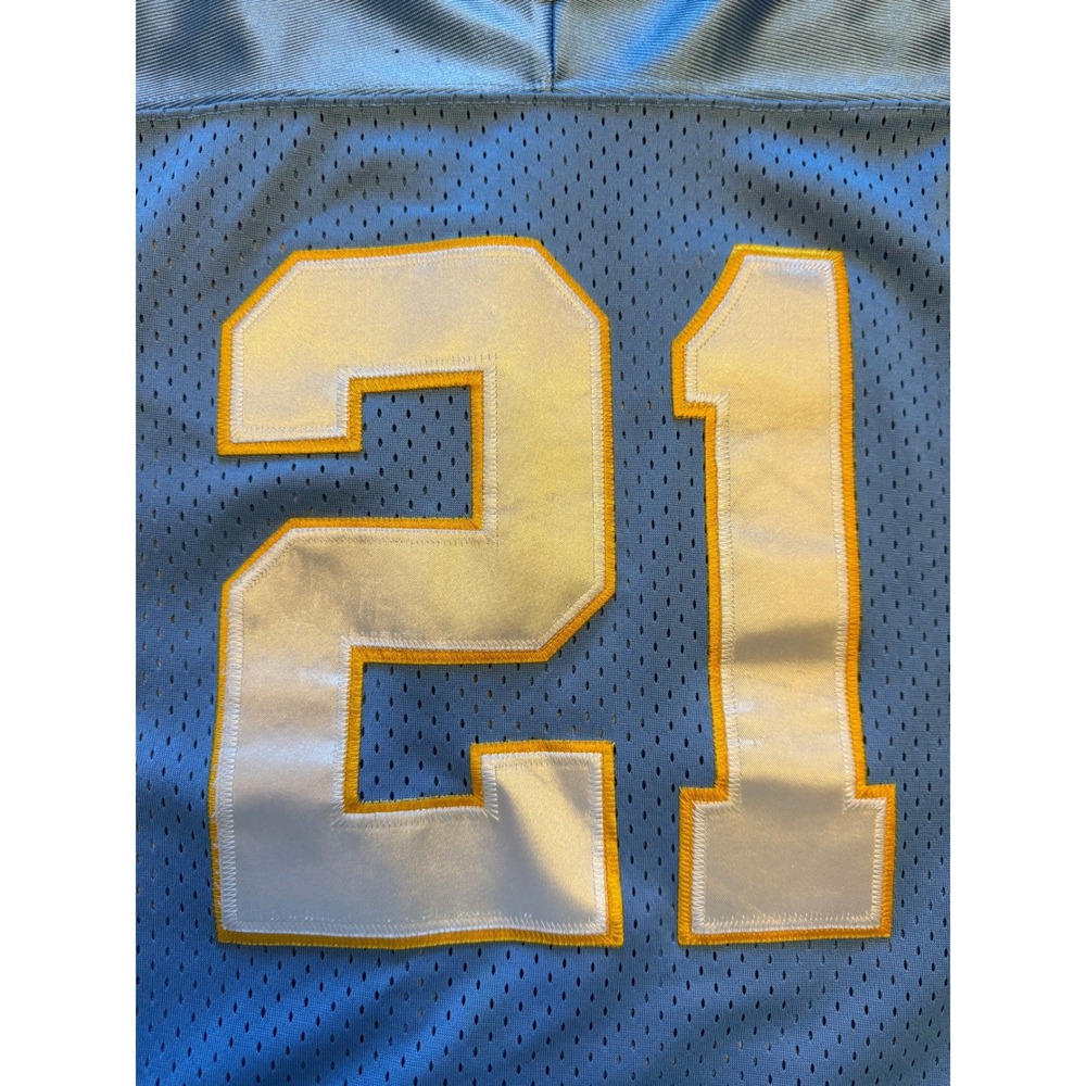 Reebok NFL Jersey Mens‎ 56 Blue Good Tomlinson 21 Chargers Powder Blue On Field - Picture 5 of 11